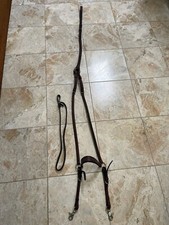 Equestrian Brown Padded Leather Flat Breastplate Martingale