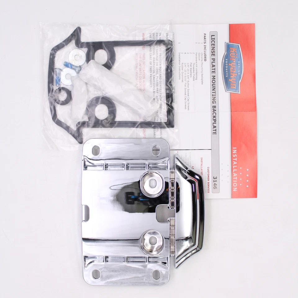 Número de pieza de placa trasera de montaje Kuryakyn - 3146 para Harley-Davidson Foto 2 de 3