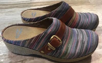 dansko fabric clogs