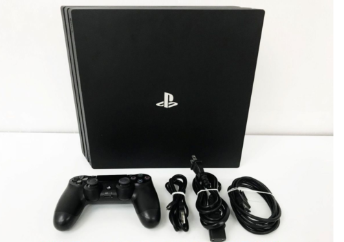 Sony PS4 PlayStation 4 Pro Jet Black 1TB CUH-7000B Game Console Fedex Shipping - Picture 1 of 5