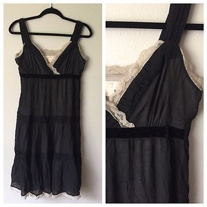 michael kors tiered velvet dress