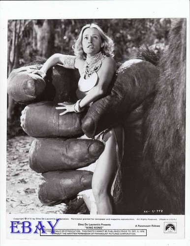 Jessica Lange sexy leggy VINTAGE Photo King Kong