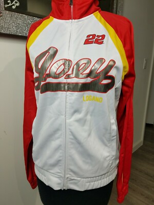 NascarJoey Logona G Iii 4Her By Carl Banks Women Orange  White Track Jacket Sz M