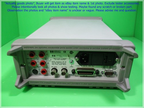Hewlett packard HP Agilent 34401A, Digital Multimeter as photo, sn: dφm . - Picture 6 of 12