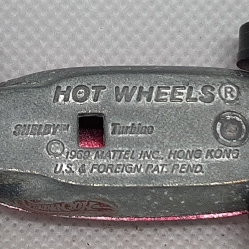 Hot Wheels Redline Shelby Turbine 1969 Red/Rose Made In Hong Kong - Picture 9 of 9