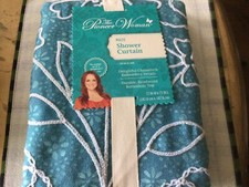The Pioneer Woman Mazie Shower Curtain Blue Floral - Brand New