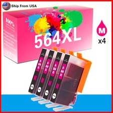 4PK 564 Ink Cartridge Magenta for DeskJet 3520 3522 OfficeJet 4610 4620 Printer