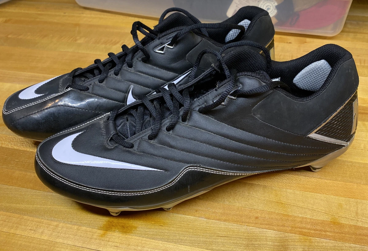 Nike Mens 15 Med Super Speed D Football Cleats Black White 396238