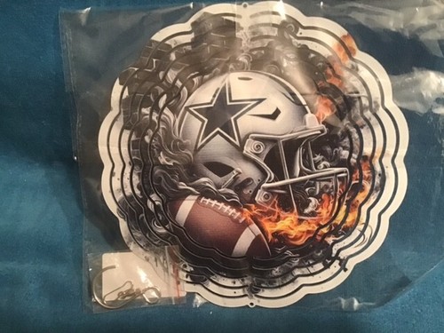 NEW Dallas Cowboys Football Inspired 8" Wind Spinner Colorful NEW