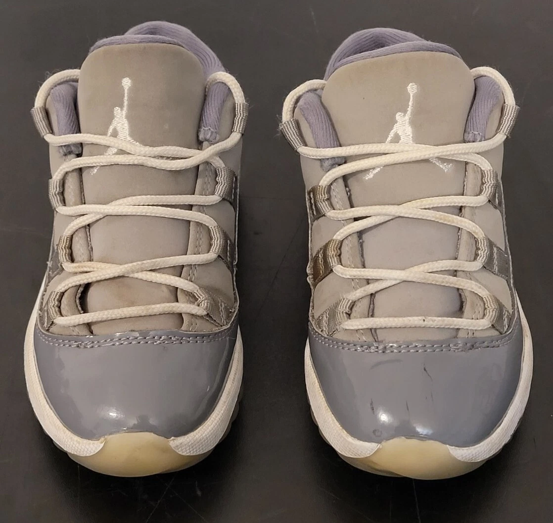 Nike Air Jordan 11 Retro Low BT Cool Gray Sneaker 505836 003 Youth taglia 9C