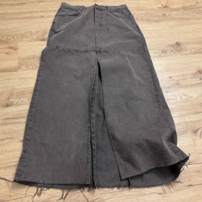 REFORMATION JEANS vintage espresso tazz maxi denim skirt Size 27 BOHO Festival