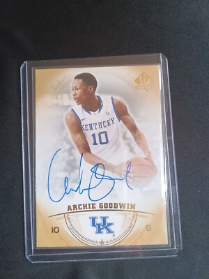 2013-14 SP Authentic Archie Goodwin Gold In Card Autograph #21