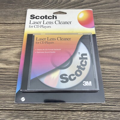 Laser Lens Cleaner CD, DVD, & CD-ROM Players & Drives - Scotch 3M NEW NOS AV-101