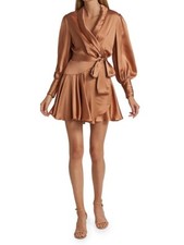 zimmermann silk wrap dress size 1