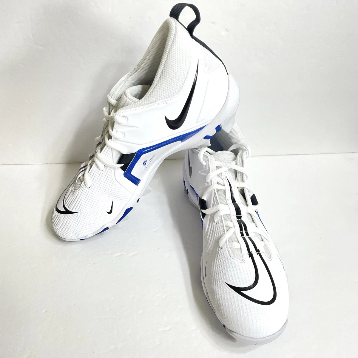 Nike Alpha Menace 3 Shark White Game Royal Football Cleats Sz 13.5 NWOT Nike Alpha Menace 3 Shark White Game Royal for Sale  main image 3