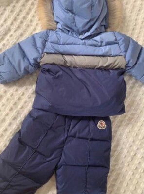 Moncler Baby 2 Piece Snow Suit Set Authentic Boys Girls 6-9months