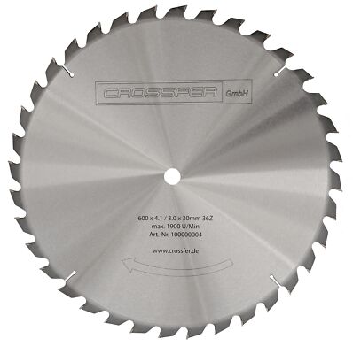 HM BRENNHOLZ-SÄGEBLATT 600mmx30mm 36Z  Hartmetall KREISSÄGEBLATT für Holz WZ