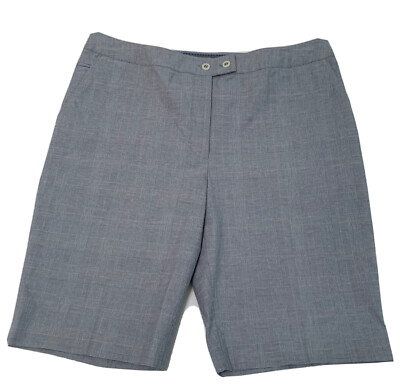 Bobby Jones golf shorts Womens size 14 blue plaid (Sho1150Kk)
