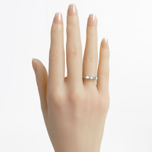 Chanel Ruban de Chanel 18K White Gold D0.26ct Diamond Ring #48 US Size 4 3.0g - Picture 7 of 7