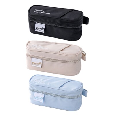 Large Capacity Pen Case Multifunctional Expandable Compartments Pencil Organizer