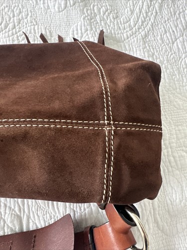Dooney and Bourke Large Suede Fringe Handbag - Picture 18 of 19