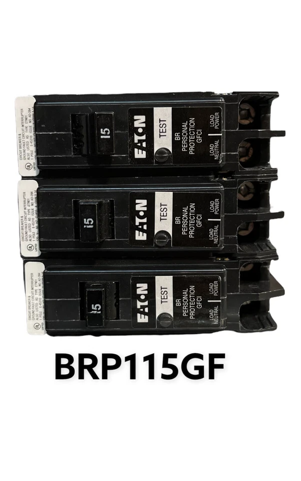 Cutler-Hammer BRP115GF 15A 1P Circuit Breaker for Commercial 3 pack - Image 2 of 3