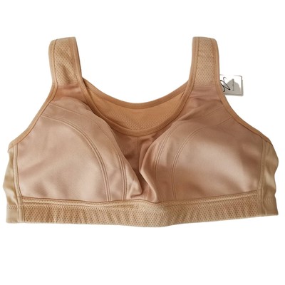 Zero Bound Womens High Impact Sports Bra Wireless Nude Size 38C NWT
