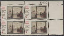 Scott# 1433 - 1971 Commemoratives - 8 cents John Sloan  - Artist Plate Block (A)