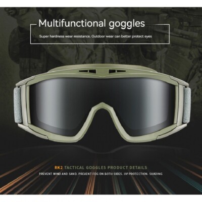 Russian Splav Style 6b47 Helmet Goggles with 3 Lenses Outdoor