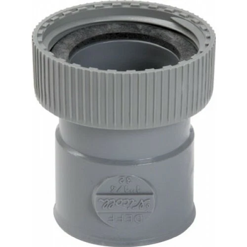Douille PVC femelle à écrou prisonnier Ø 32 écrou 33/42 - DEFF NICOLL