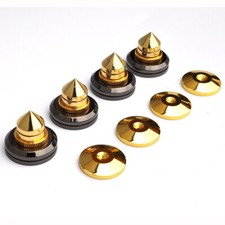 4PCS 28mm Copper Speaker Spike Isolation Shockproof Stand Cone Feet Base Pads