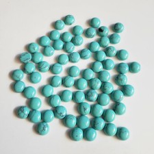 Wholesale 50pcs/lot Turquoise Stones Round CAB CABOCHON Stone DIY 8mm