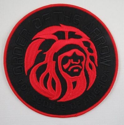 OA 6'' Round Jacket Patch MGM Logo BLK Felt GHOST Private Issue [OAX-19]