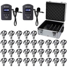 Retekess Tt106 Tour Guide Audio System 2 Transmitters 30 Receivers Charge Case