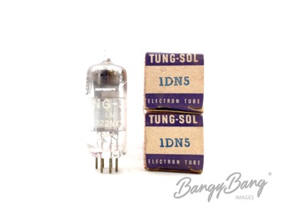2 Vintage Tung-Sol 1DN5 Single Diode Remote Cutoff Pentode Audio Vacuum Tube Val