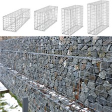 Metal Welded Gabion Stone Basket Gabion Box Cages Stone Wire Mesh Planter 4 Size