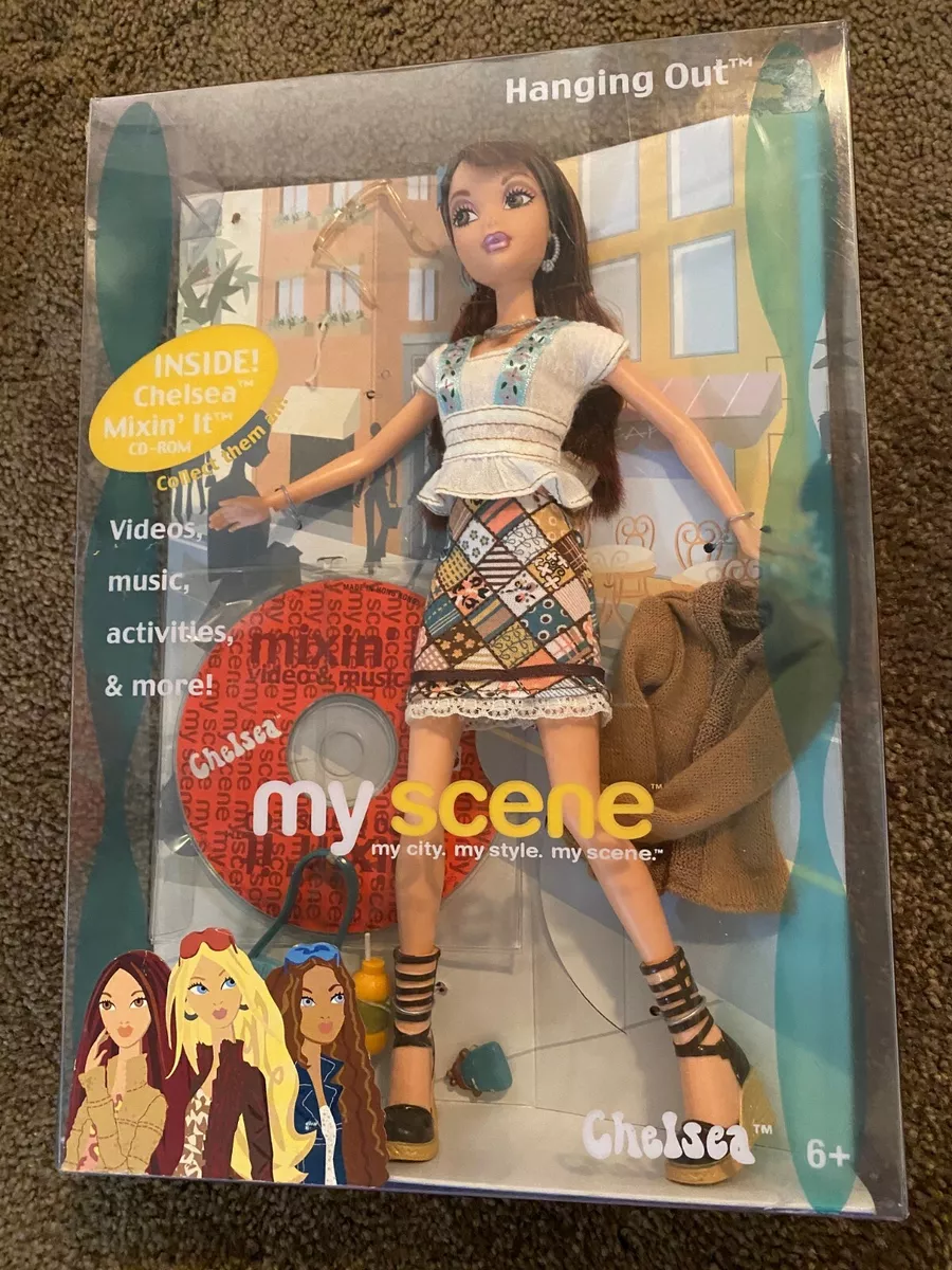 NEW My Scene Doll Chelsea Hanging Out VIDEO MUSIC CD PURSE GLASSES