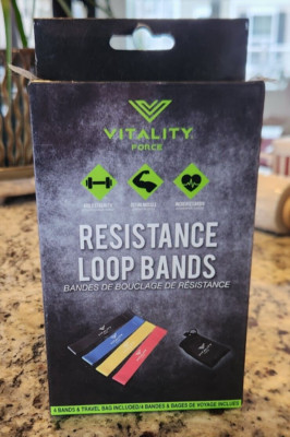 Vitality Force Resistance Loop Bands Exercise Travel Christmas Stocking Stuffer