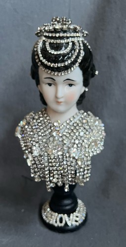 #283 Found Object Assemblage Art Vintage Bone China Doll Head - Picture 5 of 13