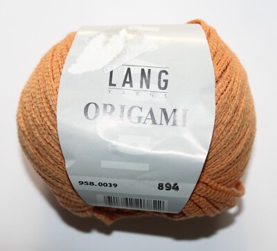Lang Yarns Origami 100% Cotton Col 958.0039 Orange 50g 100m