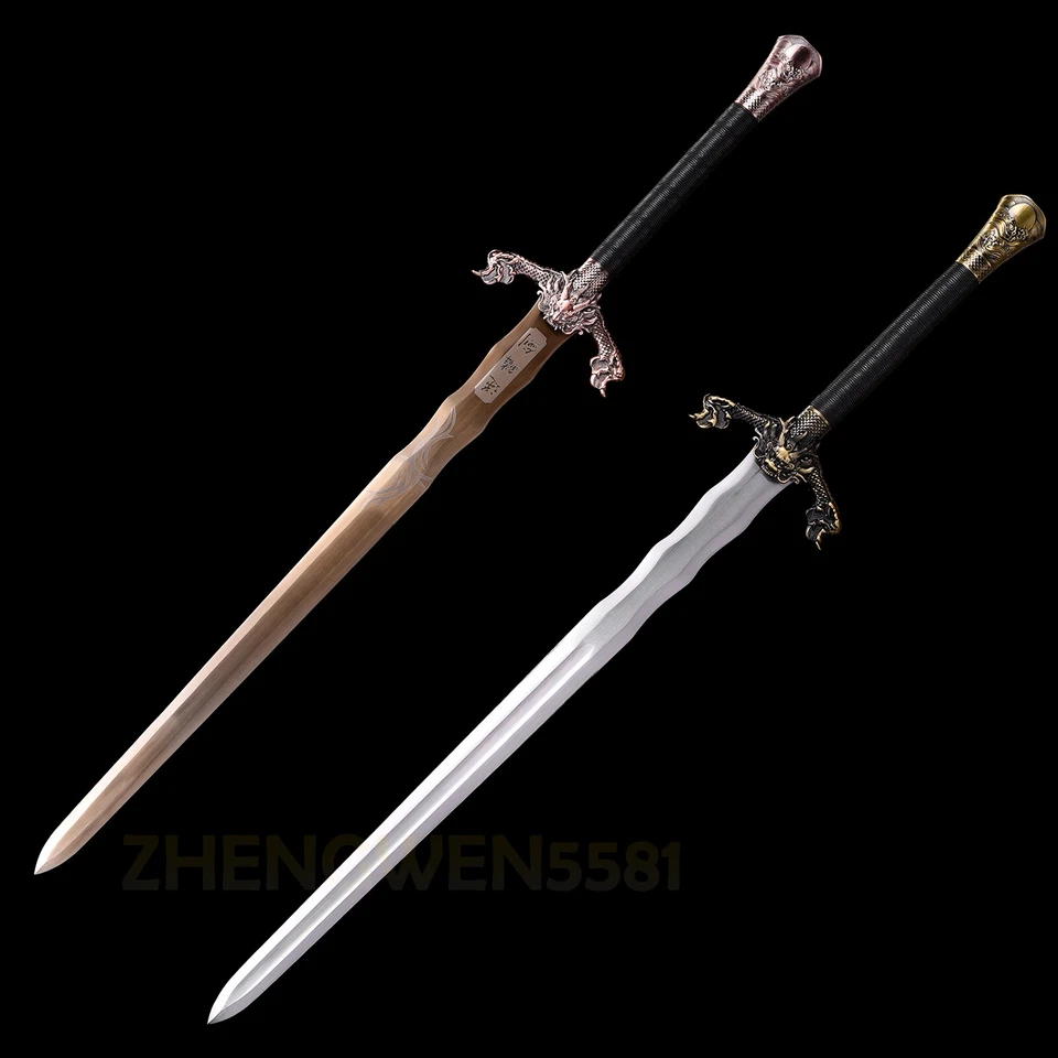 43"High carbon steel Medieval sword battle ready Warrior Full Tang Long Sword - Image 2 of 4