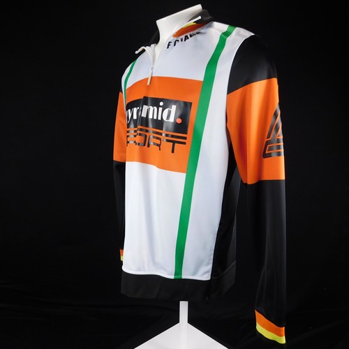 Suéter deportivo Black Pyramid para hombre blanco naranja 1/4 con cremallera talla L - Imagen 7 de 13