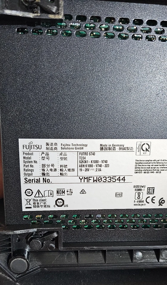 Fujitsu Futro S740 J4105 Quad 1,5GHz 4GB 16GB SSD mit Netzteil - Bild 3 von 4