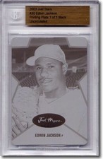 2003 Edwin Jackson Rookie Press Plate RC BGS 1/1 Printing Plate