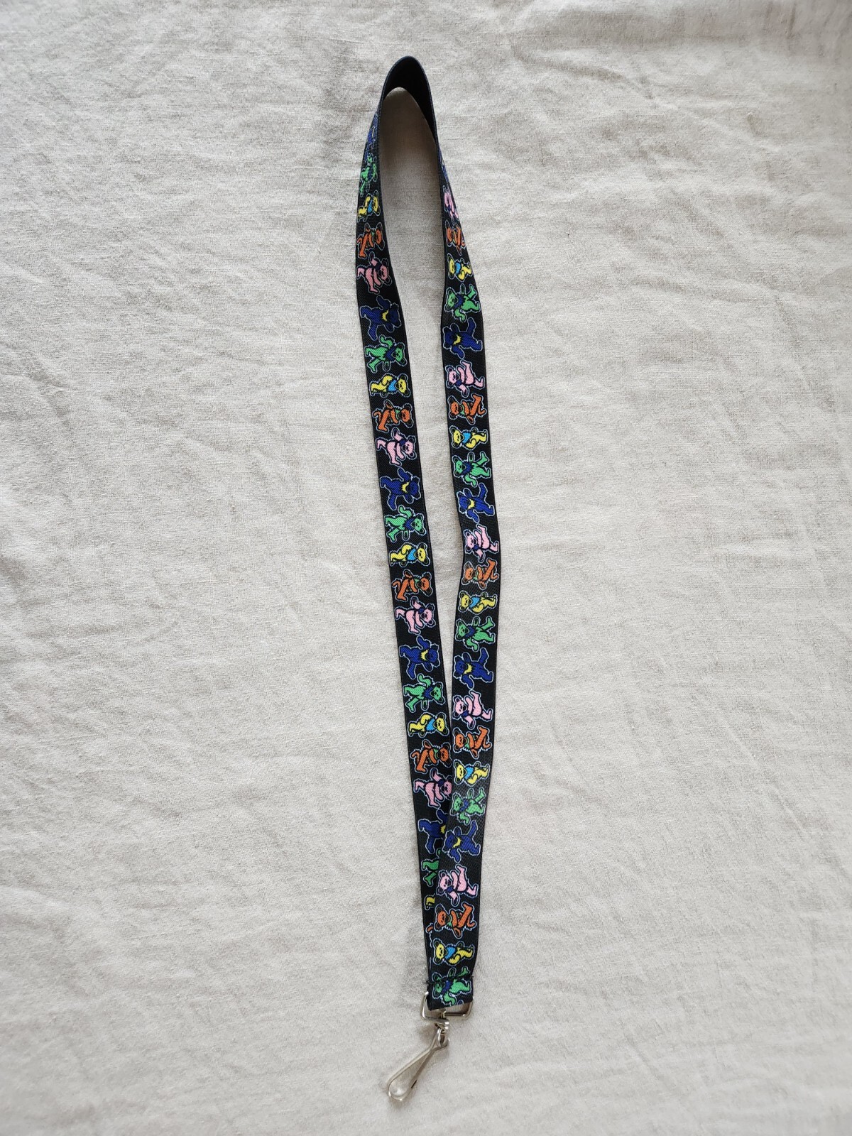Grateful Dead Dancing Bears Lanyard with Clip Unused Vintage Style