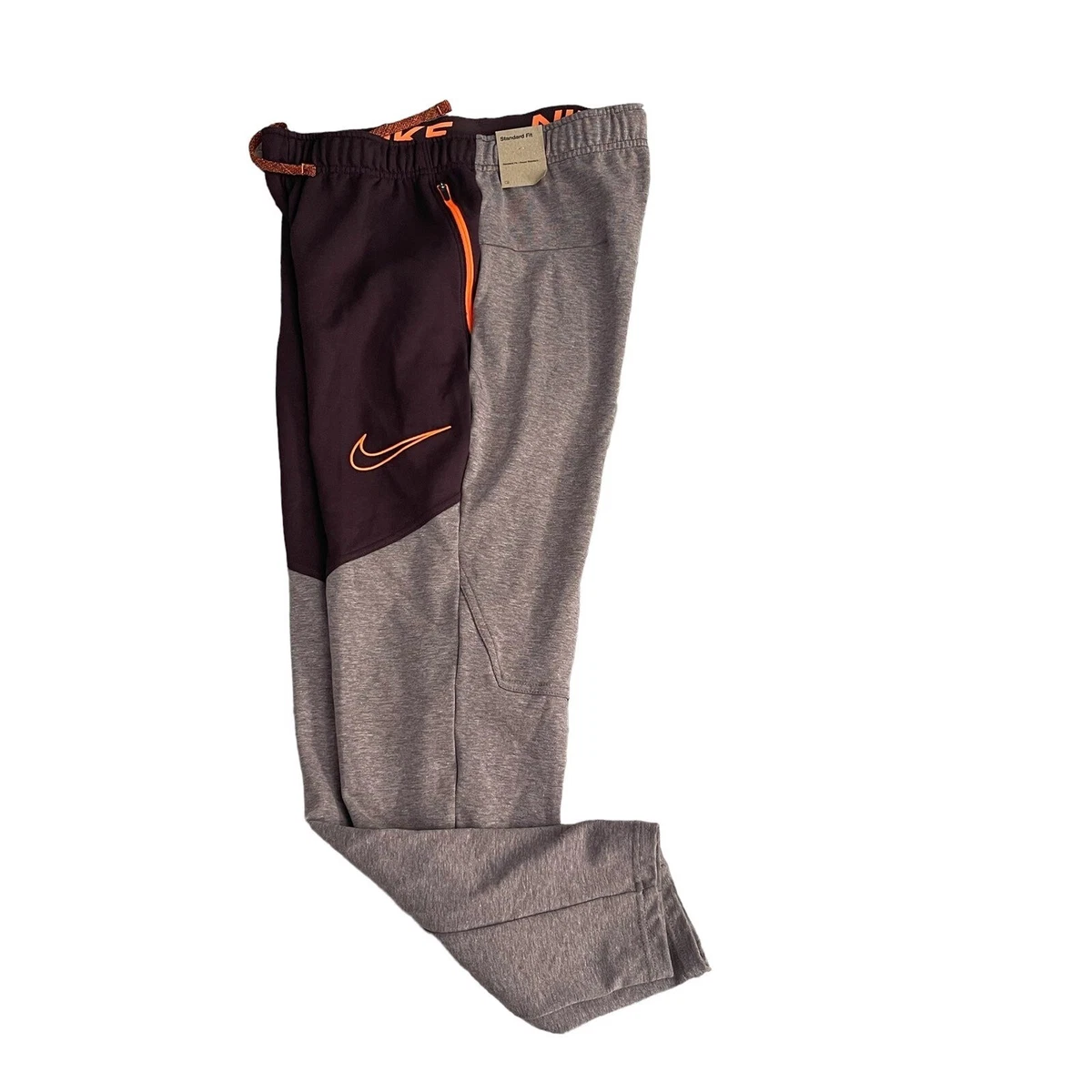 Nike Therma Fit Training Pants Size Medium Brown Orange