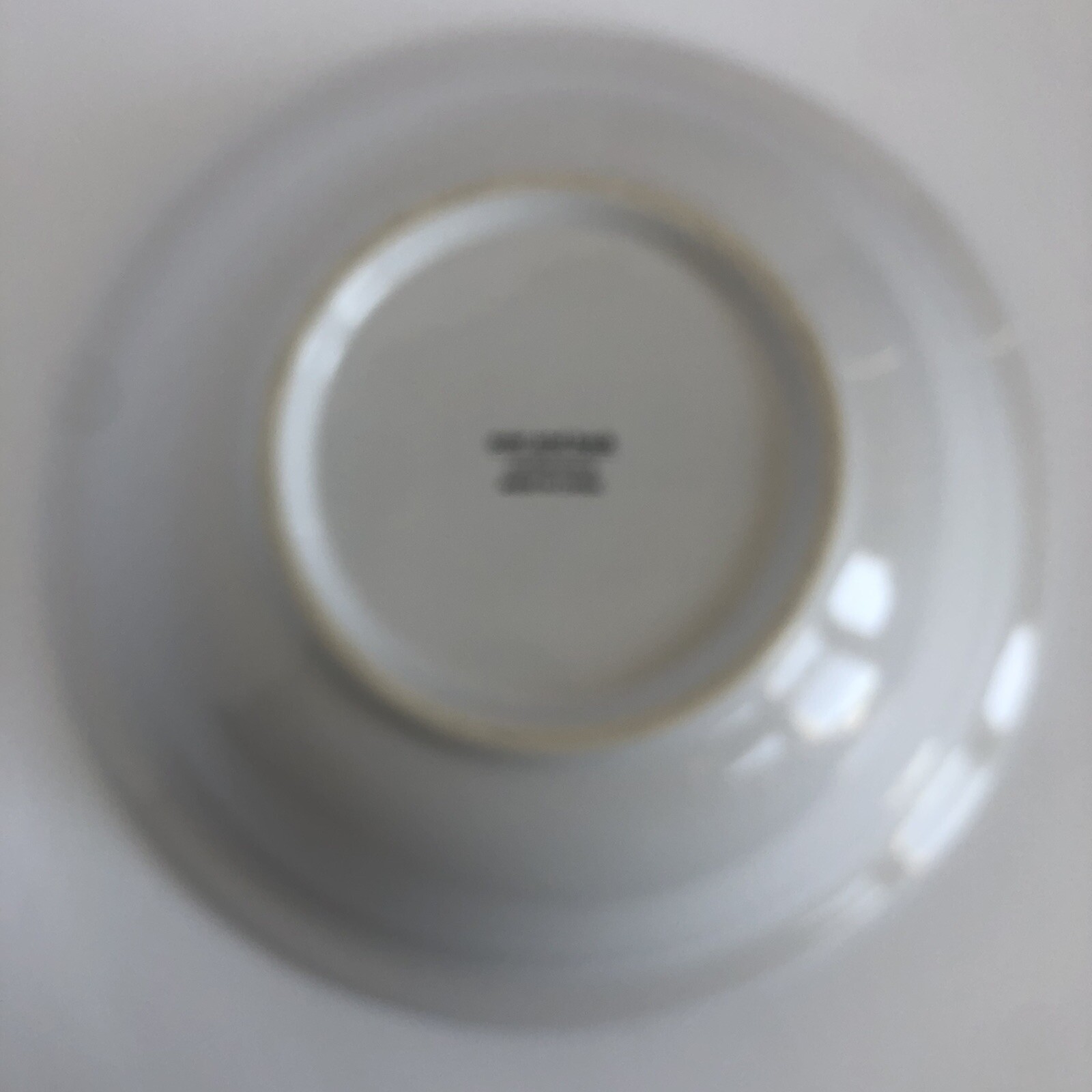 over and back Large White Farmhouse Bowl 12” Round Earthenware Heavy