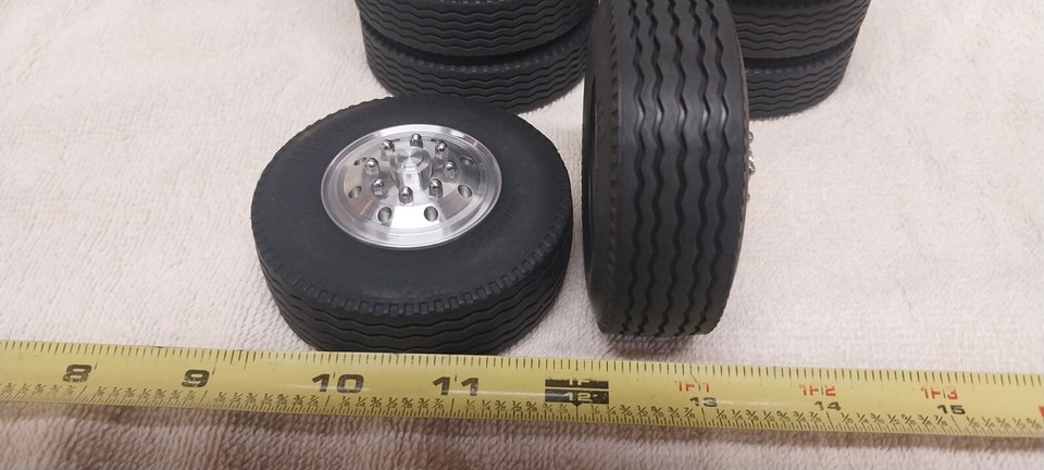 Tamiya 56541 1:14 US Truckfelgen – 2 Stück, Weiß, Für Modellfahrzeuge