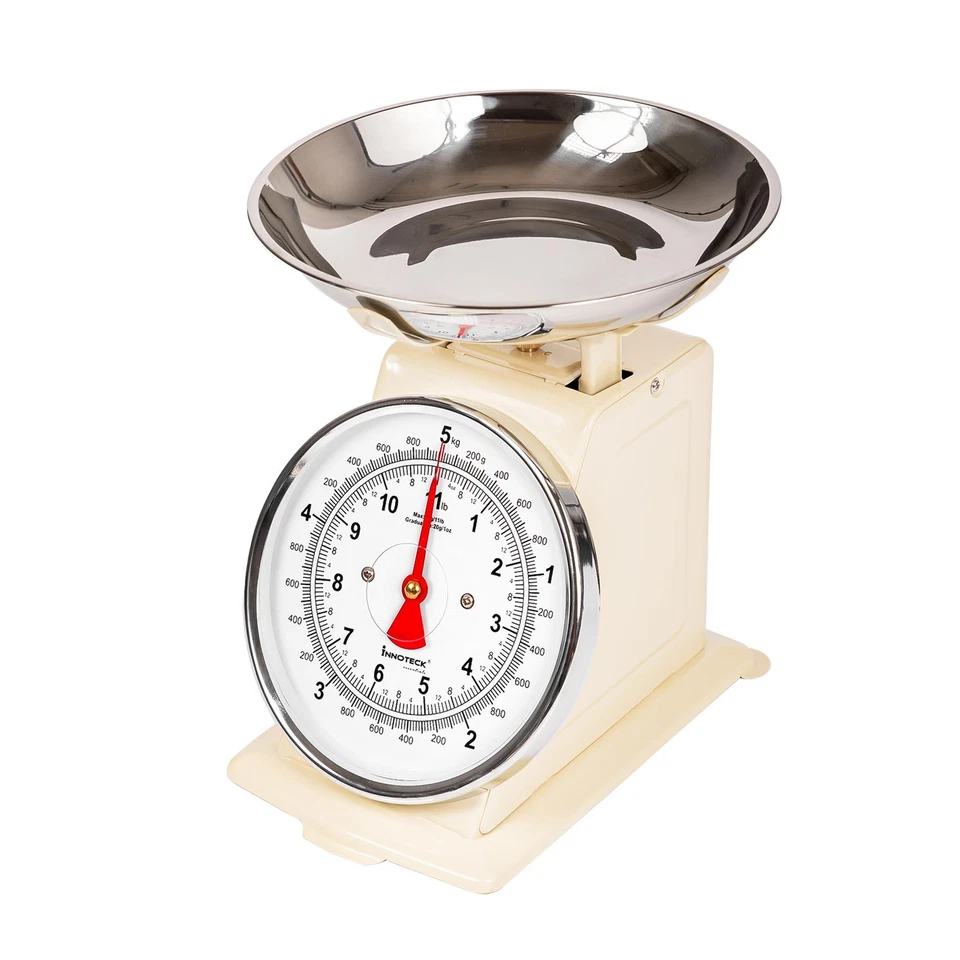 Traditional 5KG Kitchen Scales Black Cream - Image 2 of 2