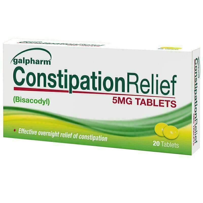 Galpharm Constipation Relief Tablets 5mg Bisacodyl Laxative EntroLax
